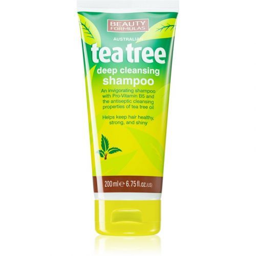 Beauty Formulas Tea Tree Deep Cleanse Clarifying Shampoo 200 ml