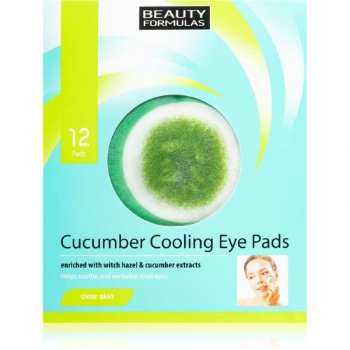 Beauty Formulas Clear Skin Cucumber Cooling Regenerating Mask for Eye Area 12 pc