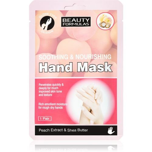 Beauty Formulas Soothing & Nourishing Regenerating Hand Mask in Gloves 1 pc