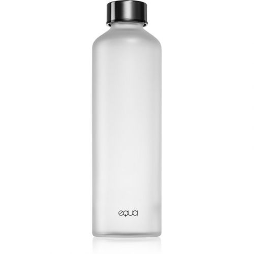 EQUA Mismatch Velvet Black glass water bottle 750 ml