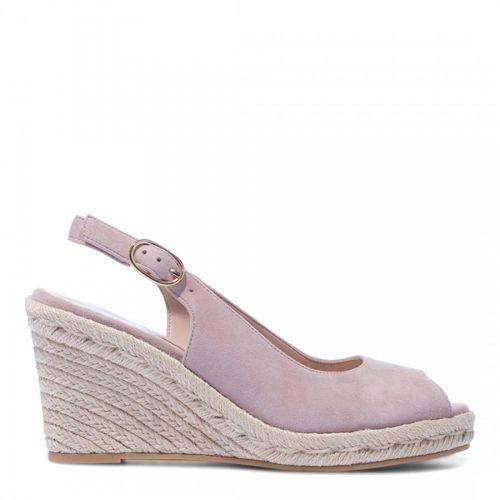 Dolce Pink Suede Slingback Espadrilles