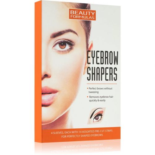 Beauty Formulas Eyebrow Shapers Wax Strips for Eyebrows 4 pc