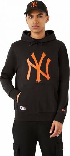 New York Yankees Hoodie MLB Seasonal Team Logo Black/Orange S
