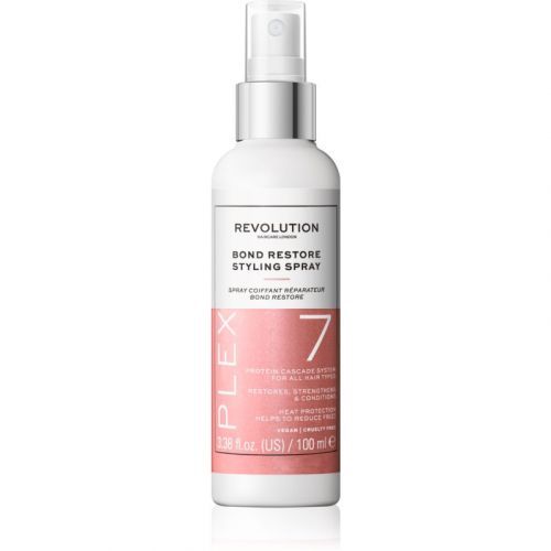 Revolution Haircare Plex No.7 Bond Restore Styling Spray Regenerating Spray Conditioner For Hair Stressed By Heat 100 ml