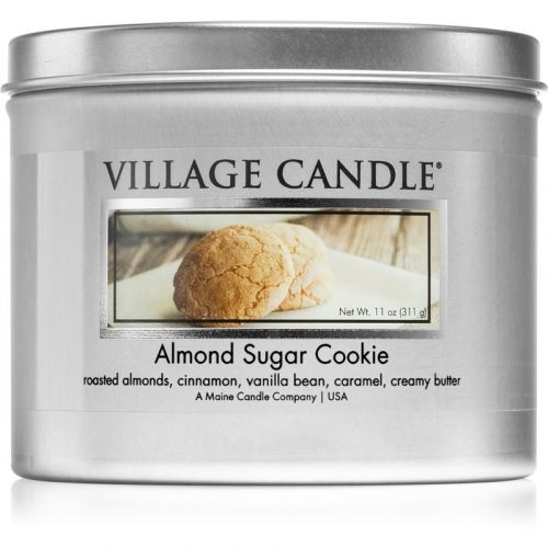 Village Candle Almond Sugar Cookie scented candle in tin 311 g