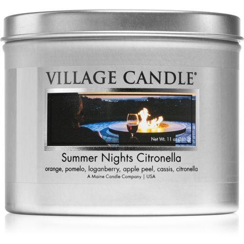 Village Candle Summer Nights Citronella scented candle in tin 311 g