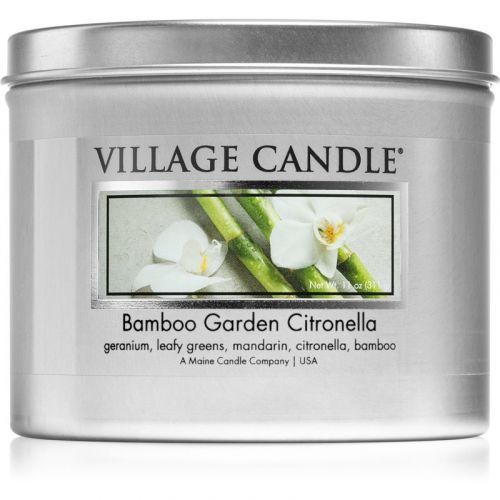 Village Candle Bamboo Garden Citronella scented candle in tin 311 g