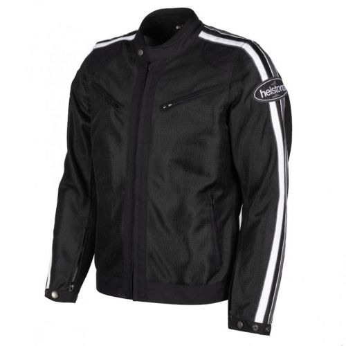 Helstons Pace Air Mesh Fabric Black White Grey Jacket 2XL