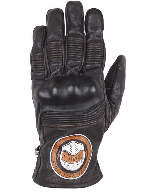 Helstons Piste Summer Leather Brown Black Gloves T8