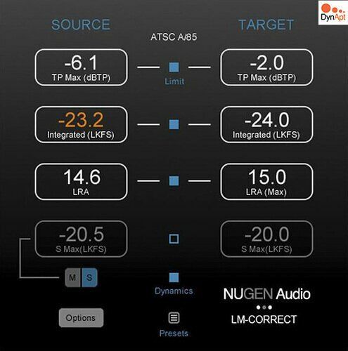 Nugen Audio LM-Cor w DynApt (Extension) (Digital product)