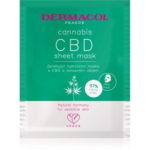 Dermacol Cannabis Moisturising and Soothing Sheet Mask 1 pc