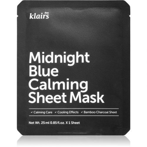 Klairs Midnight Blue Calming Sheet Mask Calming Face Sheet Mask 25 ml