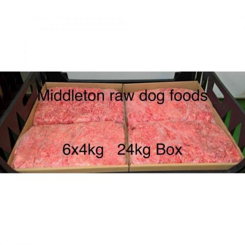 Dog Food Frozen Chicken Mince 6x 4kg bags 24kg box.