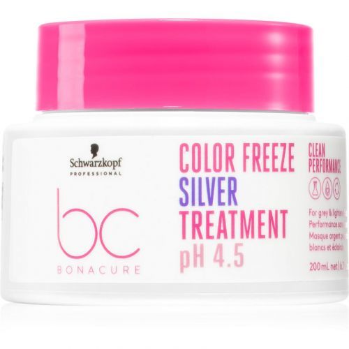 Schwarzkopf Professional BC Bonacure Color Freeze Silver Mask for Yellow Tones Neutralization 200 ml
