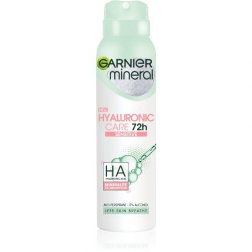Garnier Mineral Hyaluronic Care Antiperspirant Spray for Sensitive Skin 150 ml