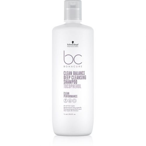 Schwarzkopf Professional BC Bonacure Clean Balance Deep Cleanse Clarifying Shampoo 1000 ml