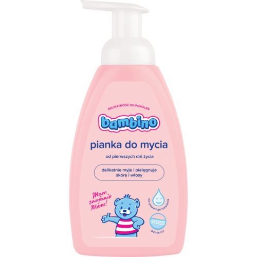 Bambino Baby Wash Foam Bath Foam for Body and Hair for Children from Birth 500 ml