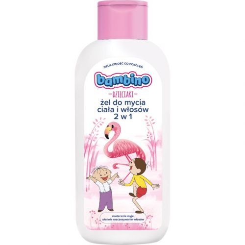 Bambino Kids Bolek and Lolek Shower Gel And Shampoo 2 In 1 Flamingo 400 ml