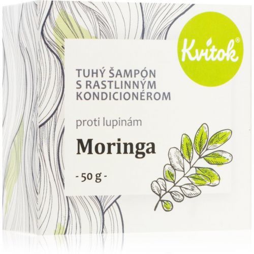 Kvitok Moringa Organic Shampoo Bar Against Dandruff 50 g