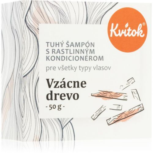 Kvitok Rare wood Shampoo Bar for dark hair 25 g
