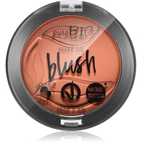 puroBIO Cosmetics Long-lasting Blush Long-Lasting Blusher Shade 02 Matte Coral Pink 3,5 g