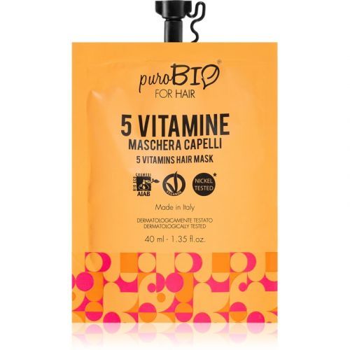 puroBIO Cosmetics 5 Vitamins Nourishing Hair Mask 40 ml