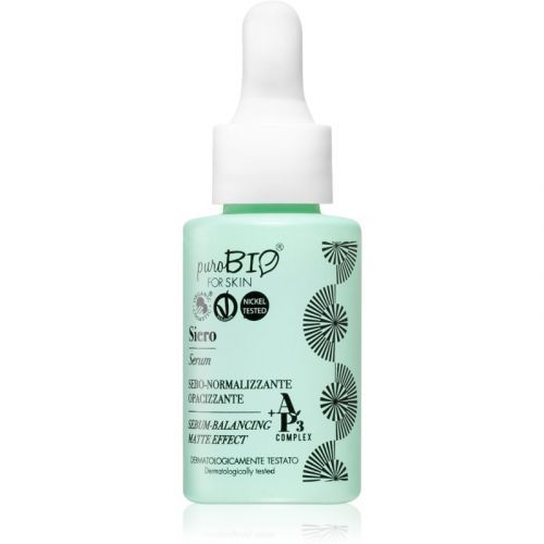 puroBIO Cosmetics Sebum-Balancing Serum Antioxidant Serum with Anti-Aging Effect 15 ml