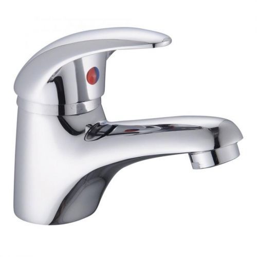 Home Standard Bathroom Single Lever Chrome Mono Basin Sink Mixer Tap with Slotted Spring Waste | 10 Year Guarantee