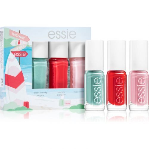 Essie  Mini Triopack Summer nail polish set mint candy apple, peach daiquiri, mademoiselle Shade