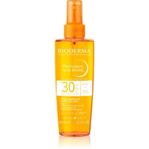 Bioderma Photoderm Bronz Sun Oil for  Face and Body SPF 30 200 ml
