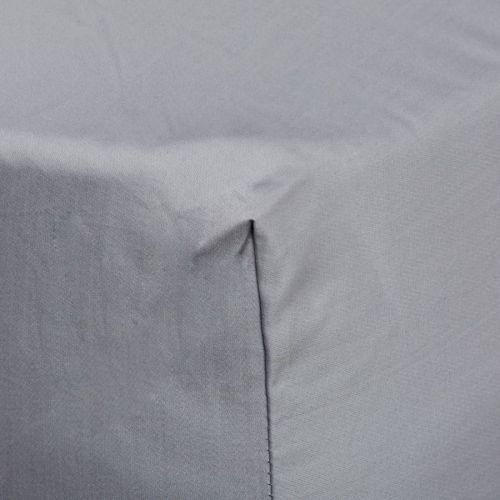 400TC Double Fitted Sheet Platinum