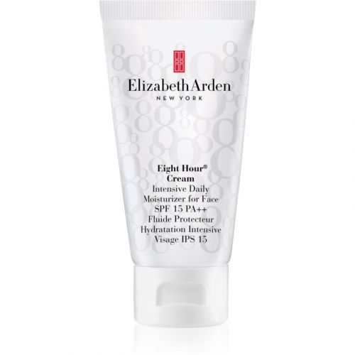 Elizabeth Arden Eight Hour Intensive Daily Moisturizer For Face Moisturizing Day Cream for All Skin Types SPF 15 50 ml