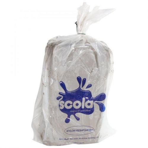 12.5Kg Scola Reinforced Air Drying Modelling Clay (STONE)