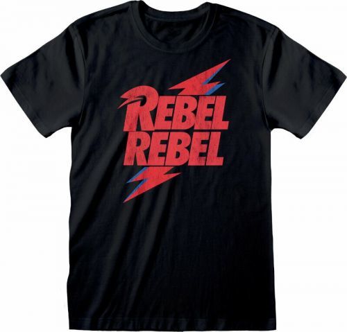 David Bowie T-Shirt Rebel Rebel Black L