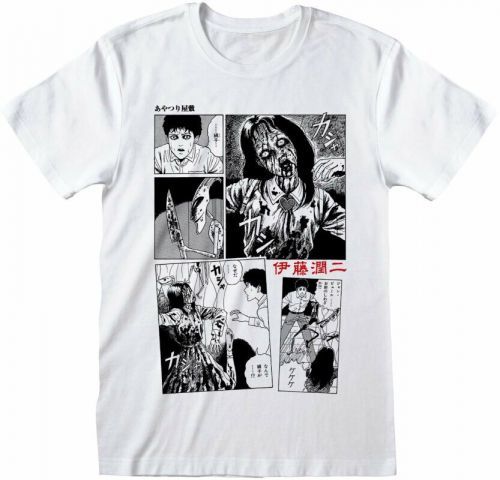 Junji Ito T-Shirt Comic Strip White S