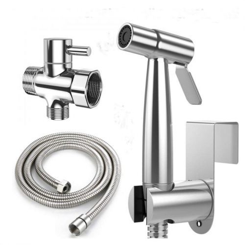 Handheld Bidet Toilet Sprayer，Stainless Steel Bathroom Personal Hygiene Bidet Sprayer Set