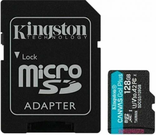 Kingston 128GB microSDHC Canvas Go! Plus UHS-I V30 + SD Adapter