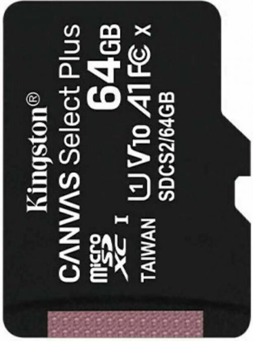 Kingston 64GB microSDXC Canvas Plus UHS-I Gen 3