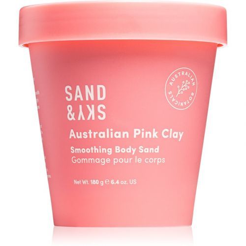 Sand & Sky Australian Pink Clay Smoothing Body Sand Brightening Body Scrub 180 g