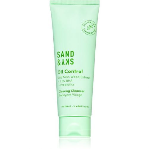 Sand & Sky Oil Control Clearing Cleanser Fresh Cleansing Gel For Oily And Problematic Skin 120 ml