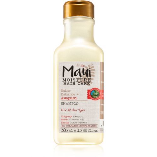 Maui Moisture Shine Amplifying + Awapuhi Shampoo for Shiny and Soft Hair 385 ml