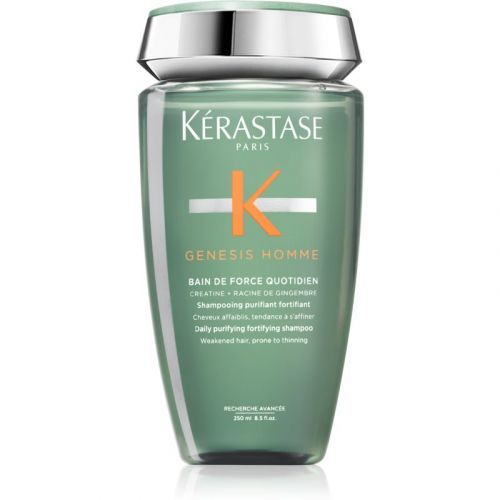 Kérastase Genesis Homme Bain de Force Quotiden Cleansing and Nourishing Shampoo for weak hair prone to falling out for Men 250 ml