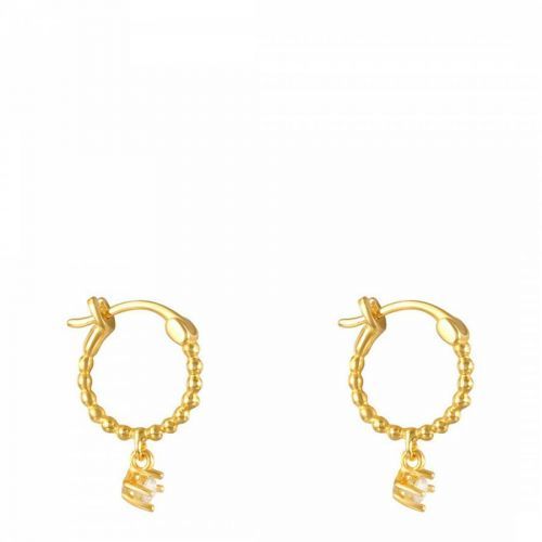 Gold Hoop Drop Earrings