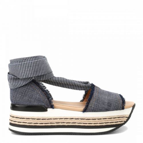 Grey And Black Wrap Up Sandal