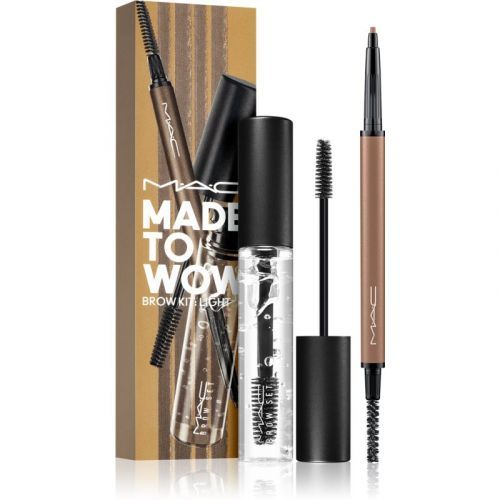 MAC Cosmetics Made To Wow Brow Kit Gift Set for Eyebrows Shade Light