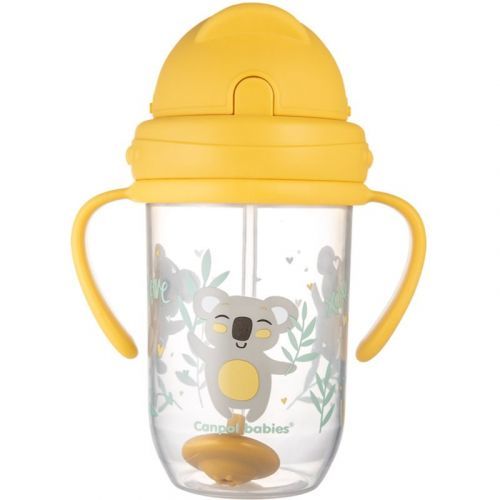 Canpol babies Exotic Animals Cup With Straw Cup with straw Yellow 270 ml