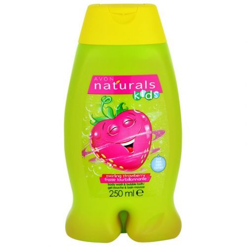 Avon Naturals Kids Swirling Strawberry Bath Foam And Shower Gel 2 In 1 for Kids 250 ml