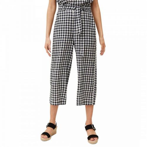 Navy Clea Gingham Culottes