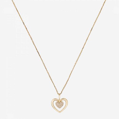 Yellow Gold Heart Pendant Necklace