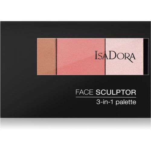 IsaDora Face Sculptor 3-in-1 Palette Illuminating and Bronzing Palette Shade 60 Warm Peach 12 g